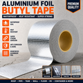 Aluminium Foil Waterproof Repair Tape 5cm x 5M, Self Adhesive Heavy Duty Leak Sealing Tape for Roof, Wall, Floor, Metal, Window, Pipe & Container Repair