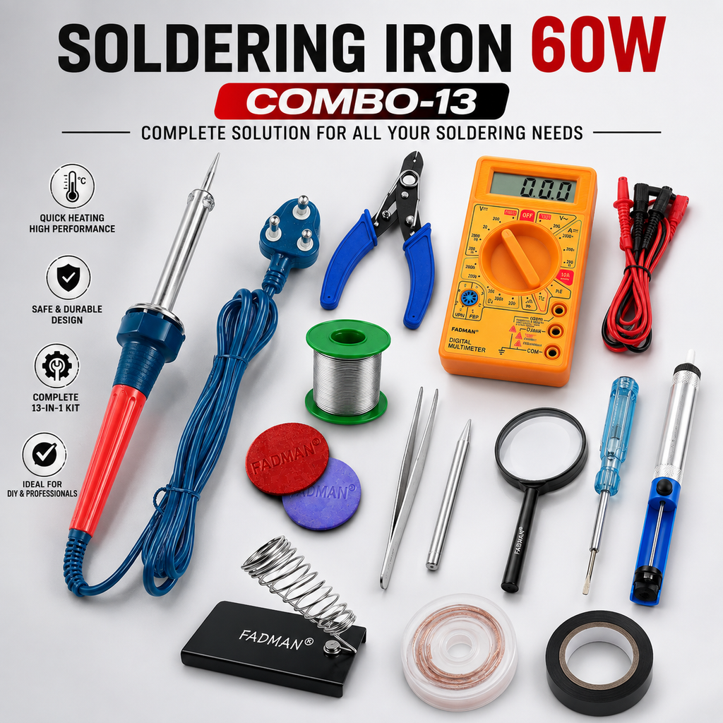 60W SOLDERING IRON KIT PACK OF 13