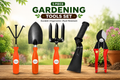 Garden Tools Set of 5 | Hand Trowel, Garden Fork, Cultivator, Pruning Cutter & Khurpa | Heavy Duty Gardening Tools for Home, Lawn & Plants