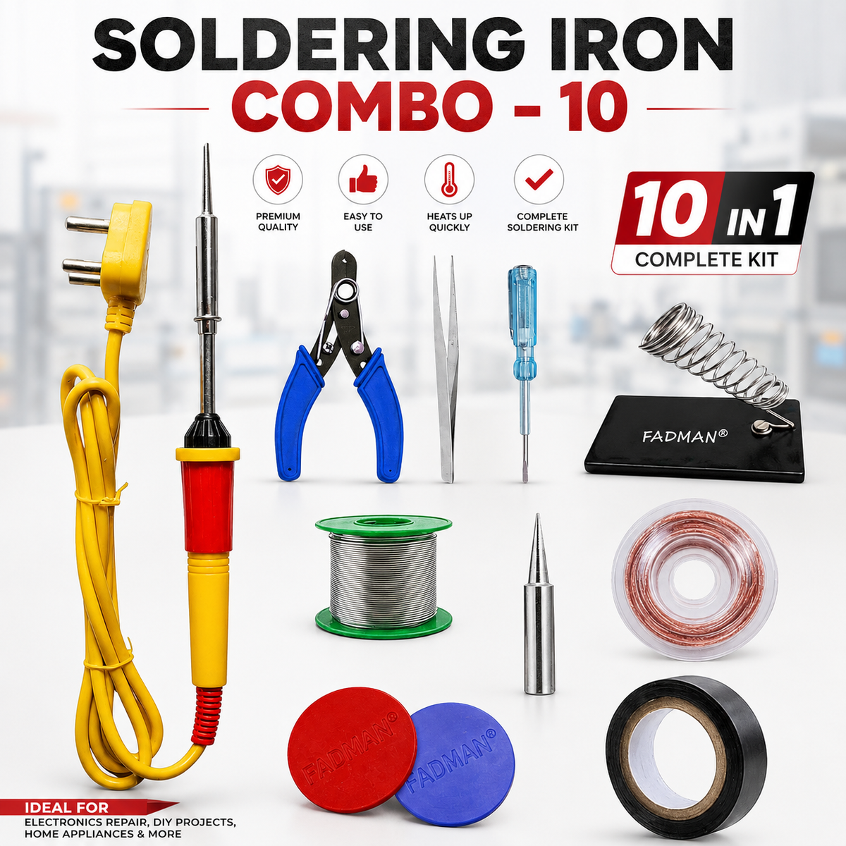 25W SOLDERING IRON KIT PACK OF 10