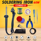 60W SOLDERING IRON KIT PACK OF 9