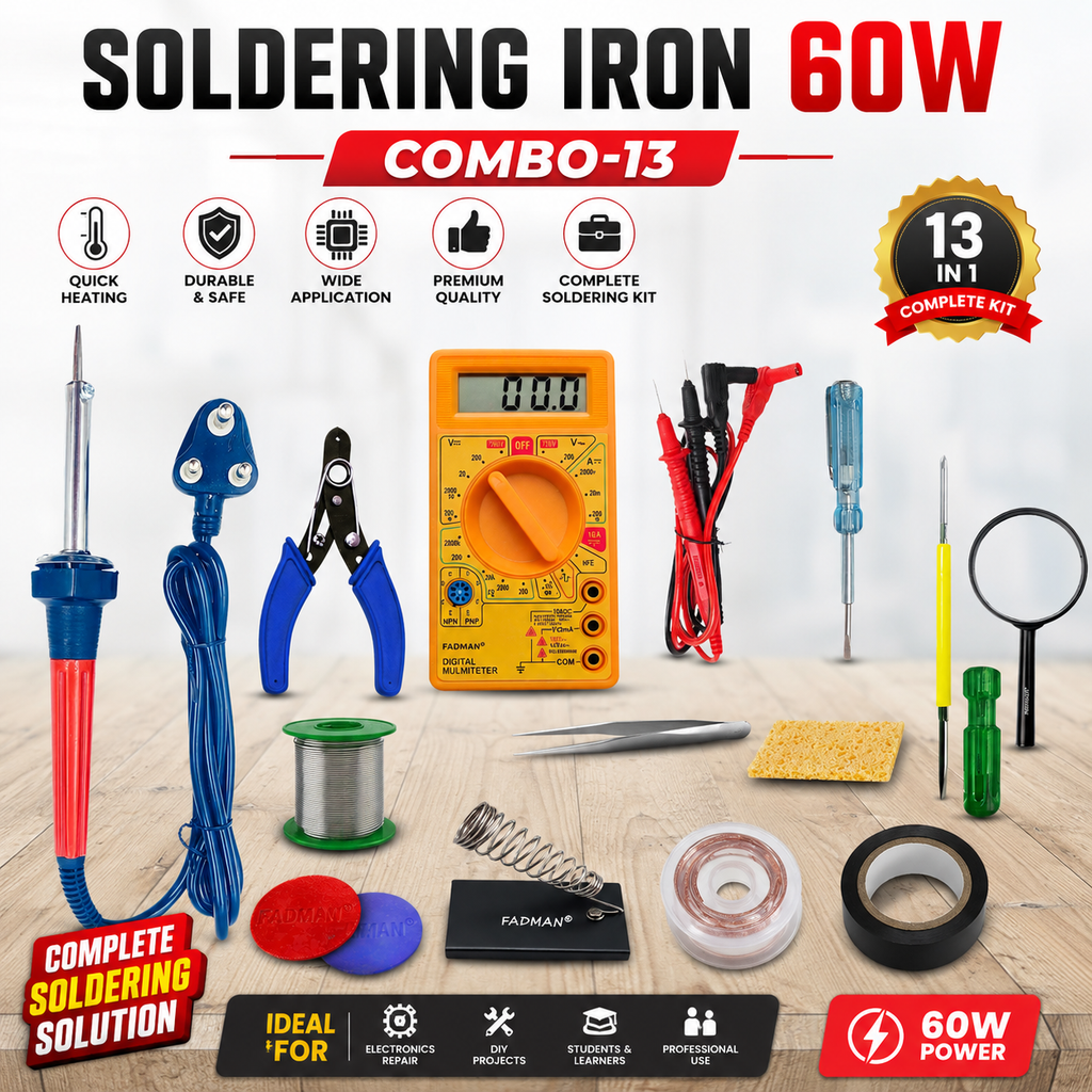 60W SOLDERING IRON KIT PACK OF 13
