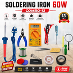 60W SOLDERING IRON KIT PACK OF 13