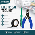 3-in-1 Electrical Tool Kit – Voltage Tester Screwdriver, Wire Cutter & Insulation Electrical Tape for Home, Electrician & Repair Work