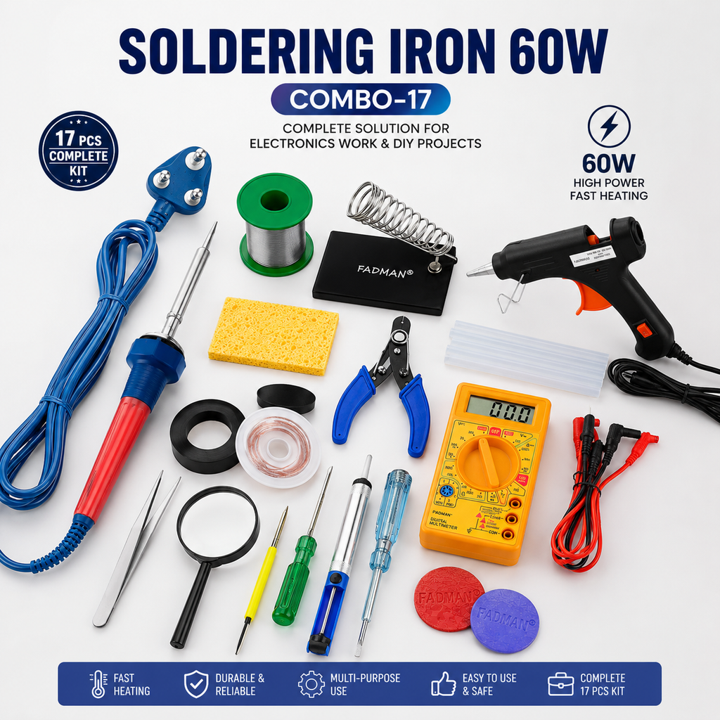 60W SOLDERING IRON KIT PACK OF 17