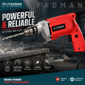 500W Electric Drill Machine with 10mm Chuck, 0–2600 RPM High Speed Corded Power Drill for Wood, Metal, Wall, Concrete & Masonry Drilling, 1.3 Meter Cord