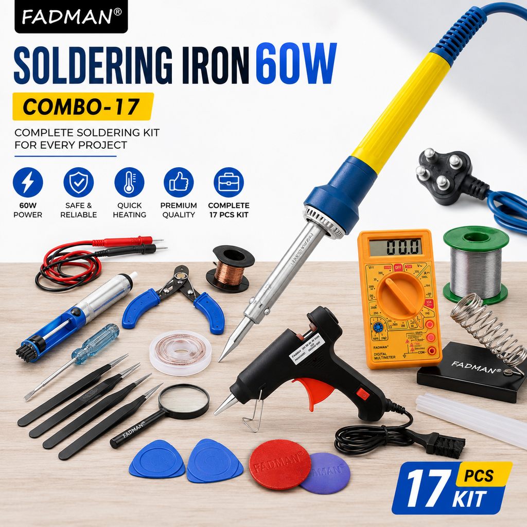 60W SOLDERING IRON KIT PACK OF 17