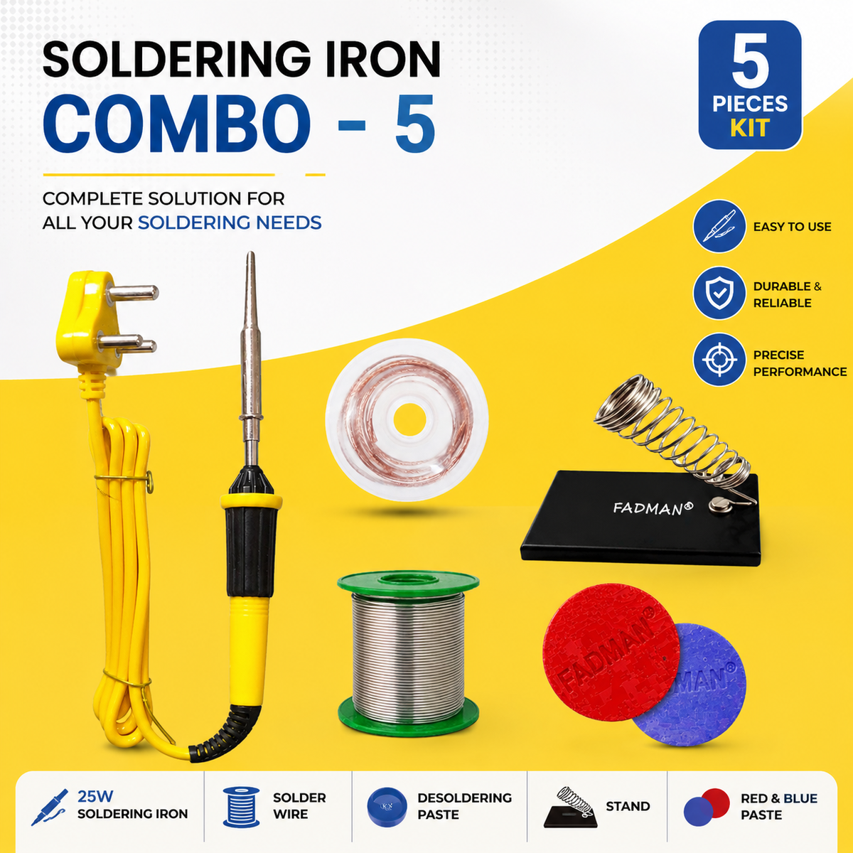 25W SOLDERING IRON KIT PACK OF 5