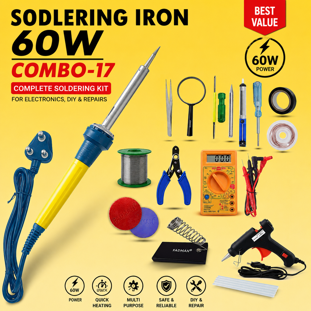 60W SOLDERING IRON KIT PACK OF 17