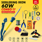 60W SOLDERING IRON KIT PACK OF 17