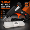 20W Hot Melt Glue Gun with 10 Pcs 7MM Glue Sticks | Mini Electric Adhesive Gun for DIY Crafts, Art, Repair & Home Projects (Black)