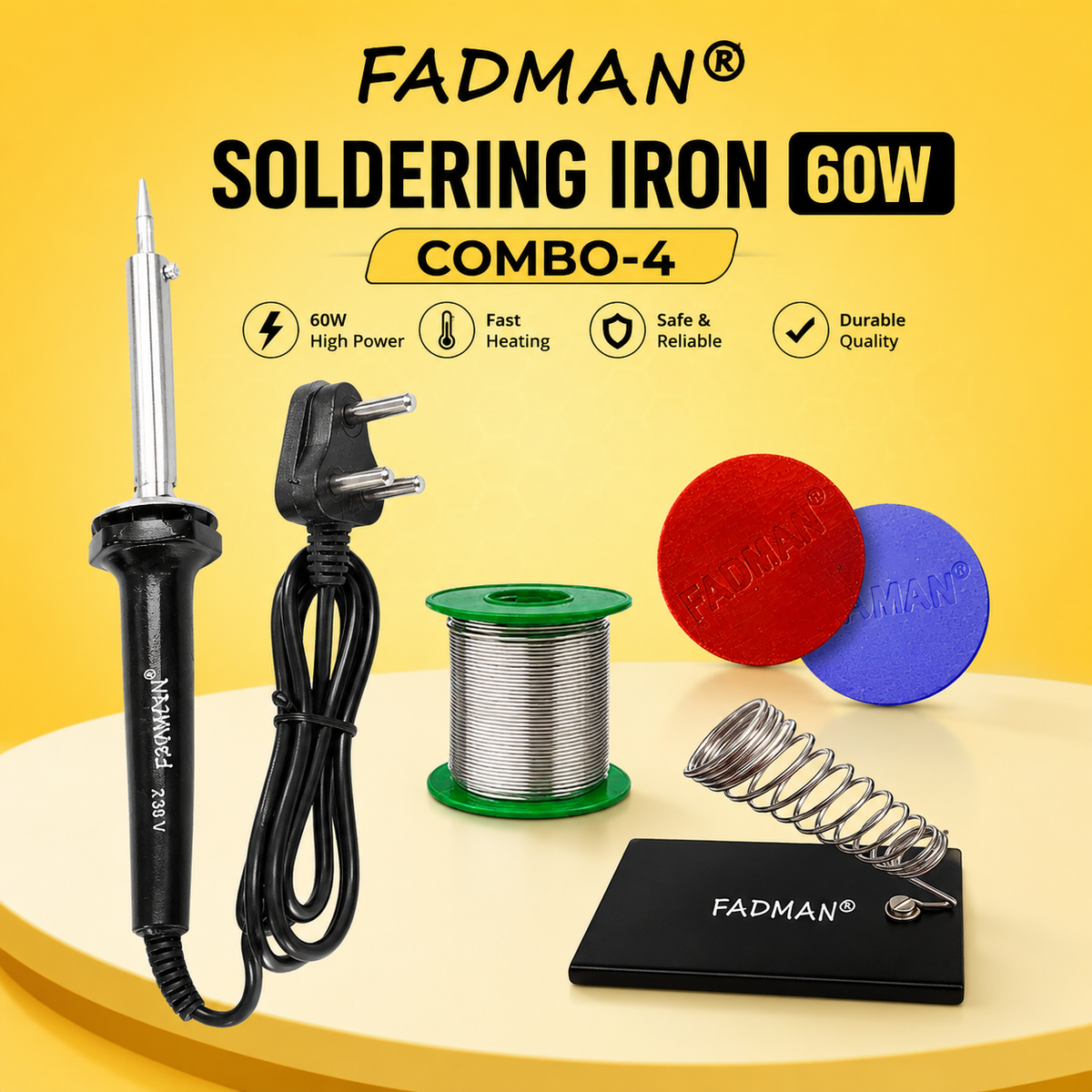 60W SOLDERING IRON KIT PACK OF 4