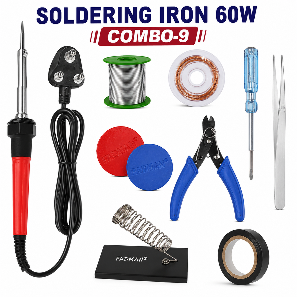 60W SOLDERING IRON KIT PACK OF 9