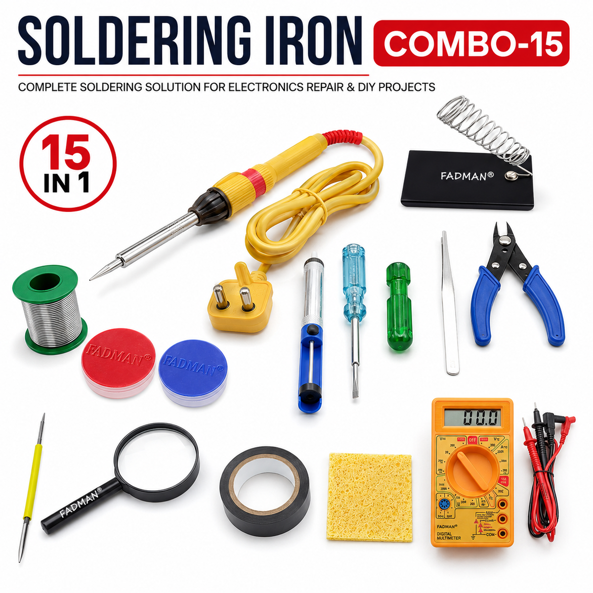 25W SOLDERING IRON KIT PACK OF 15
