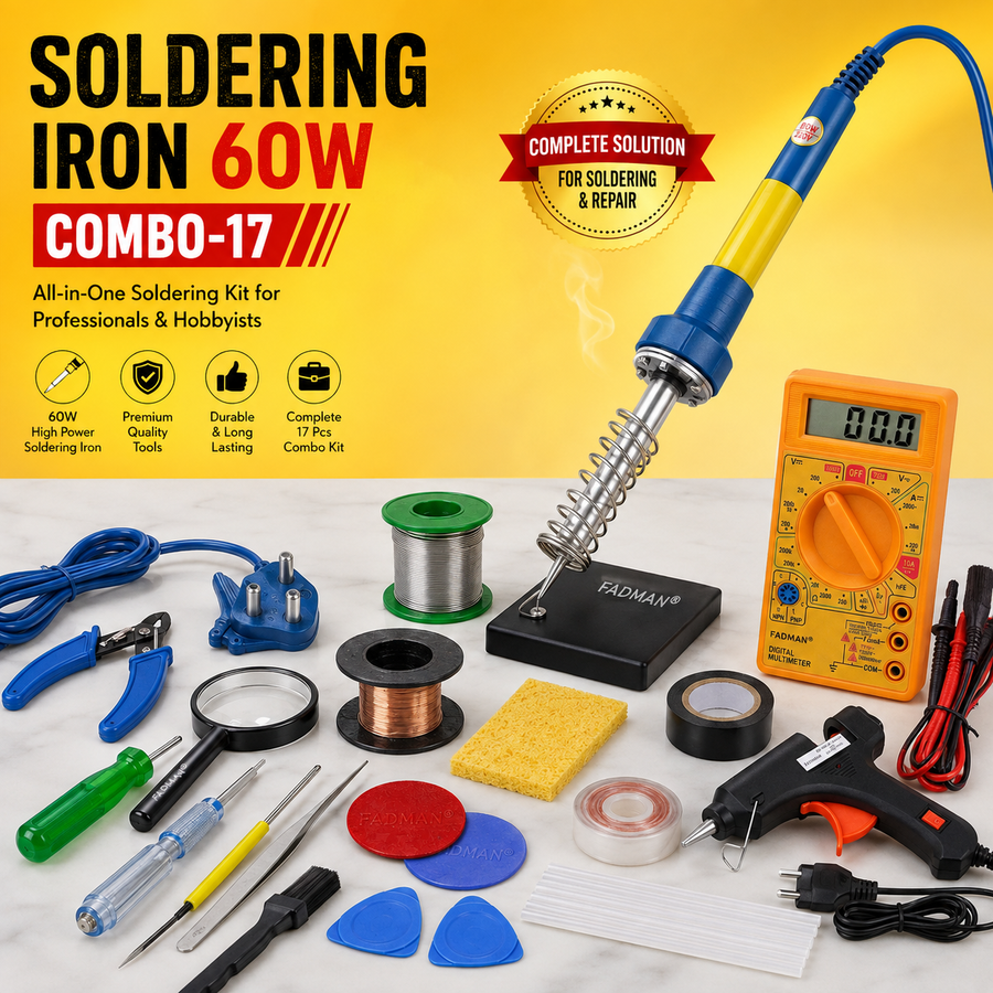 60W SOLDERING IRON KIT PACK OF 17