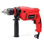 750W Electric Impact Drill Machine with 13mm Chuck, Variable Speed, Forward & Reverse Function, Hammer & Drill Mode, Auxiliary Handle and Depth Gauge for Concrete, Metal, Wood & Wall Drilling