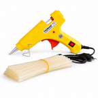20W Hot Melt Glue Gun with 25 Pcs 7MM Glue Sticks | Mini Electric Adhesive Gun for DIY Crafts, Art, Repair & Home Projects (Yellow)