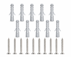 Wall Plugs & Screws Set – 10 Pcs Wall Anchors with Screws