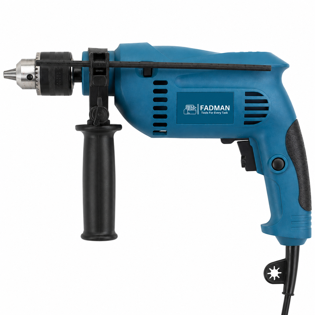 650W 13mm Electric Impact Drill Machine with Variable Speed, Forward & Reverse Function, Auxiliary Handle & Depth Gauge | 2800 RPM Heavy Duty Power Drill for Wood, Metal, Concrete & Home DIY