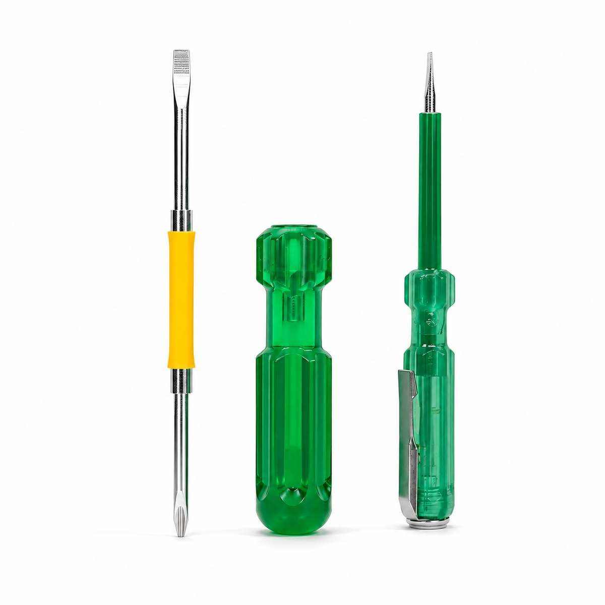 2-in-1 Screwdriver + Tester | Dual Purpose Electrical Tester Screwdriver | Insulated Handle for Home, Electrical & Repair Work