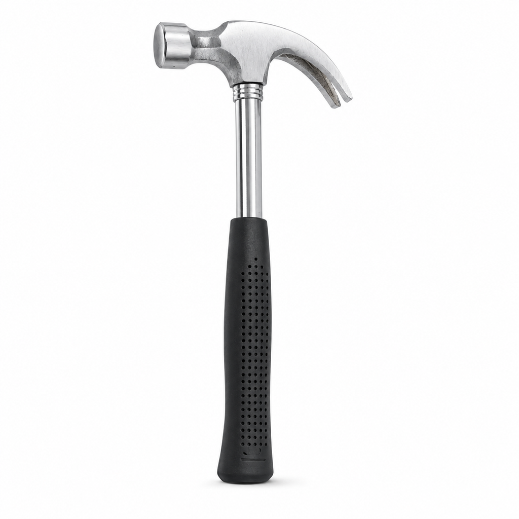 Heavy Duty Claw Hammer with Fiberglass Handle, Anti-Slip Grip for Carpentry, Woodworking, Construction & DIY