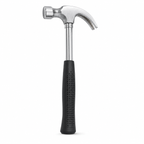 Heavy Duty Claw Hammer with Fiberglass Handle, Anti-Slip Grip for Carpentry, Woodworking, Construction & DIY
