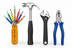 4-in-1 Multi-Purpose Hand Tool Kit – Combination Plier, 6-in-1 Hexagon Screwdriver Set, Claw Hammer & 200mm Adjustable Wrench for Home, Repair & DIY Work