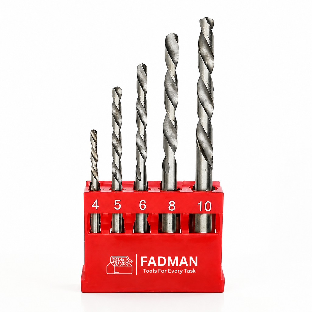 HSS Twist Drill Bit Set 4-10mm, 5 Piece