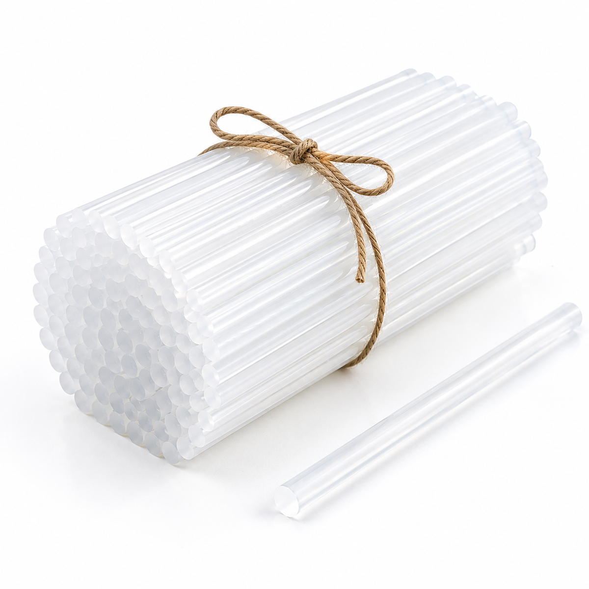 50 Pcs 11MM Hot Melt Glue Sticks, 7 Inch Transparent Adhesive Sticks for 40W to 150W Glue Guns, Strong Bonding for Craft, DIY, Repair & Decoration