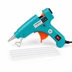 20W Hot Melt Glue Gun with 5 Pcs 7MM Glue Sticks | Mini Electric Adhesive Gun for DIY Crafts, Art, Repair & Home Projects (Turquoise)