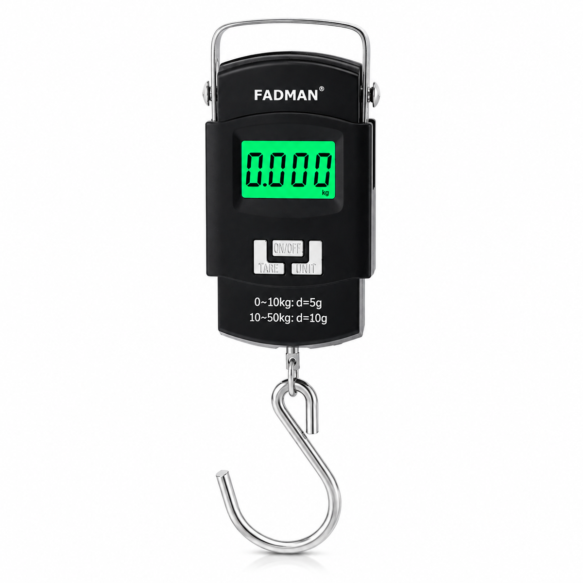 Digital Hanging Weighing Scale 50kg, Portable Luggage Weight Machine with S-Hook, LCD Display, High Accuracy Electronic Weighing Scale for Bags, Parcels & Household Use