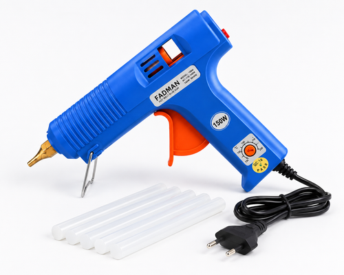 150W Hot Melt Glue Gun with 5 Pcs 11MM Glue Sticks | High Temperature Electric Adhesive Gun for DIY, Craft, Repair, Art & Home Projects