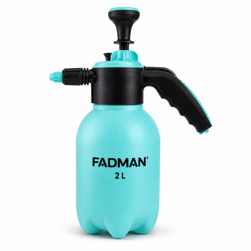 2 L Pressure Garden Sprayer with Adjustable Nozzle, Manual Pump, Lockable Trigger & Ergonomic Handle for Gardening, Plant Care, Car Washing & Home Cleaning