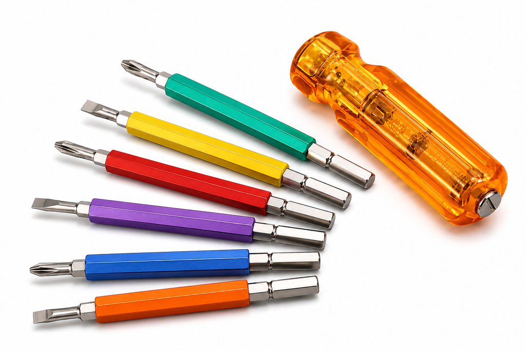 6 Pcs Precision Screwdriver Set with Magnetic Tips, Flat & Phillips Head Screwdrivers, Mini Hand Tool Kit for Electronics, Mobile, Laptop, Watch & DIY Repair