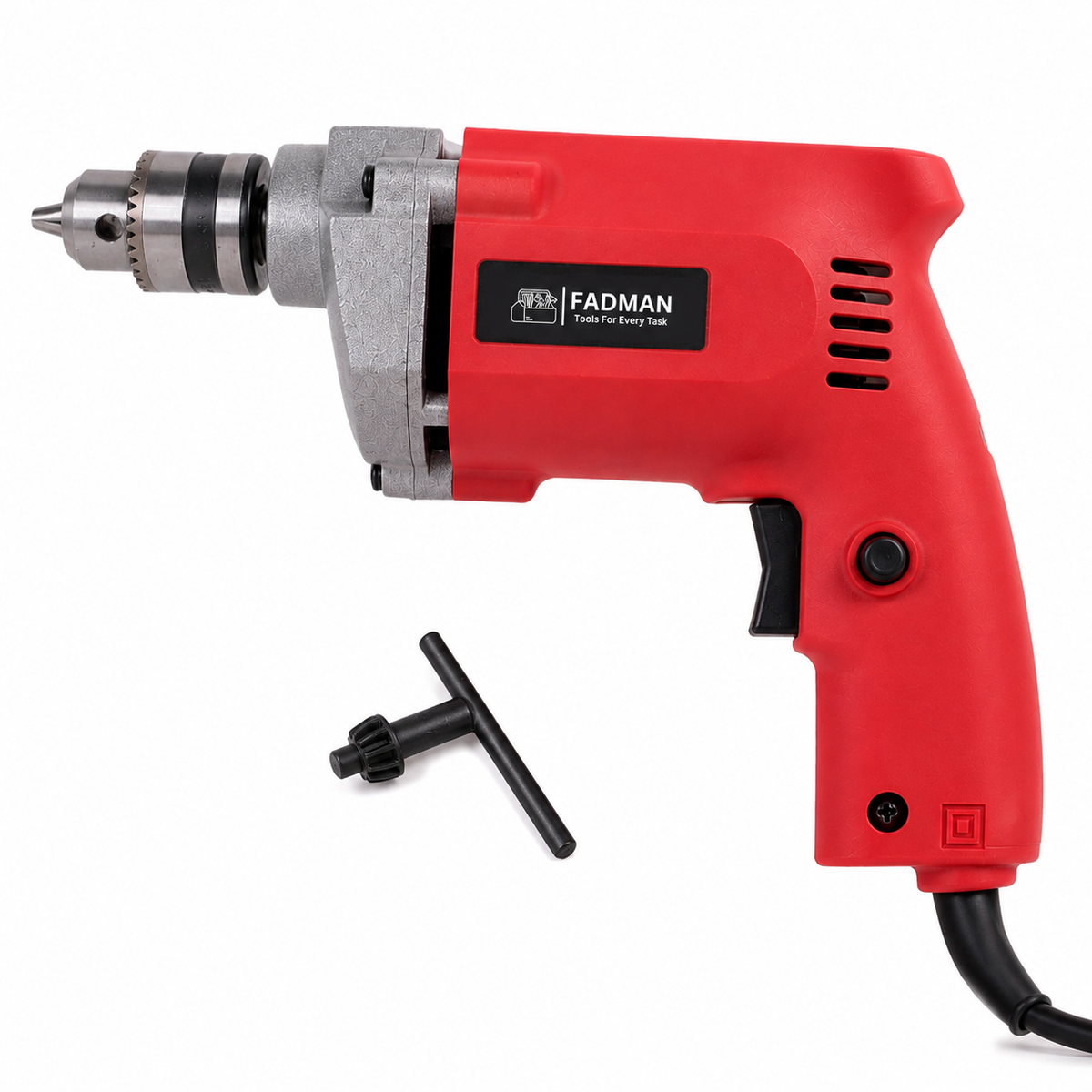 480W Electric Impact Drill Machine with 10mm Chuck, 2600 RPM Variable Speed, Copper Motor, Lock-On Switch & Dual Drilling Mode for Wood, Metal, Wall & DIY Projects