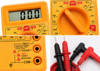 Digital Multimeter with Test Leads, Digit LCD Display, AC/DC Voltage & Current Tester, Resistance, Continuity & Diode Test, Electrical Measuring Meter for Home, Electronics & DIY