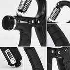 Adjustable Hand Grip Strengthener 5-60KG, Heavy Duty Forearm & Hand Exerciser with Resistance Control, Ergonomic Grip for Men & Women, Wrist & Finger Strength Training