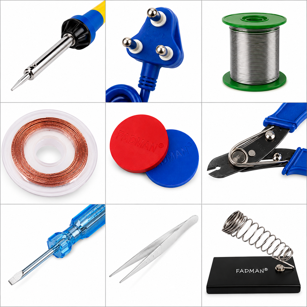 60W SOLDERING IRON KIT PACK OF 9