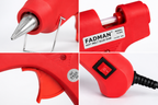20W Hot Melt Glue Gun with 25 Pcs 7MM Glue Sticks | Mini Electric Adhesive Gun for DIY Crafts, Art, Repair & Home Projects (Red)