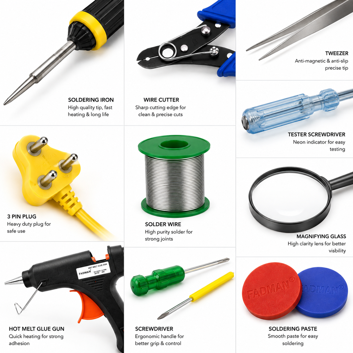 25W SOLDERING IRON KIT PACK OF 10
