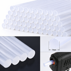 100 Pcs 7mm Transparent Hot Melt Glue Sticks for 20W Mini Glue Gun – Strong Adhesive Sticks for Craft, DIY, Art, Repair & Decoration