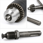 Keyless Drill Chuck with Arbor & Chuck Key – 1.5–13mm