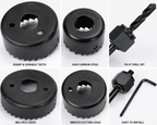 4-Piece Hole Saw Cutter Set with Drill Bit & Allen Key