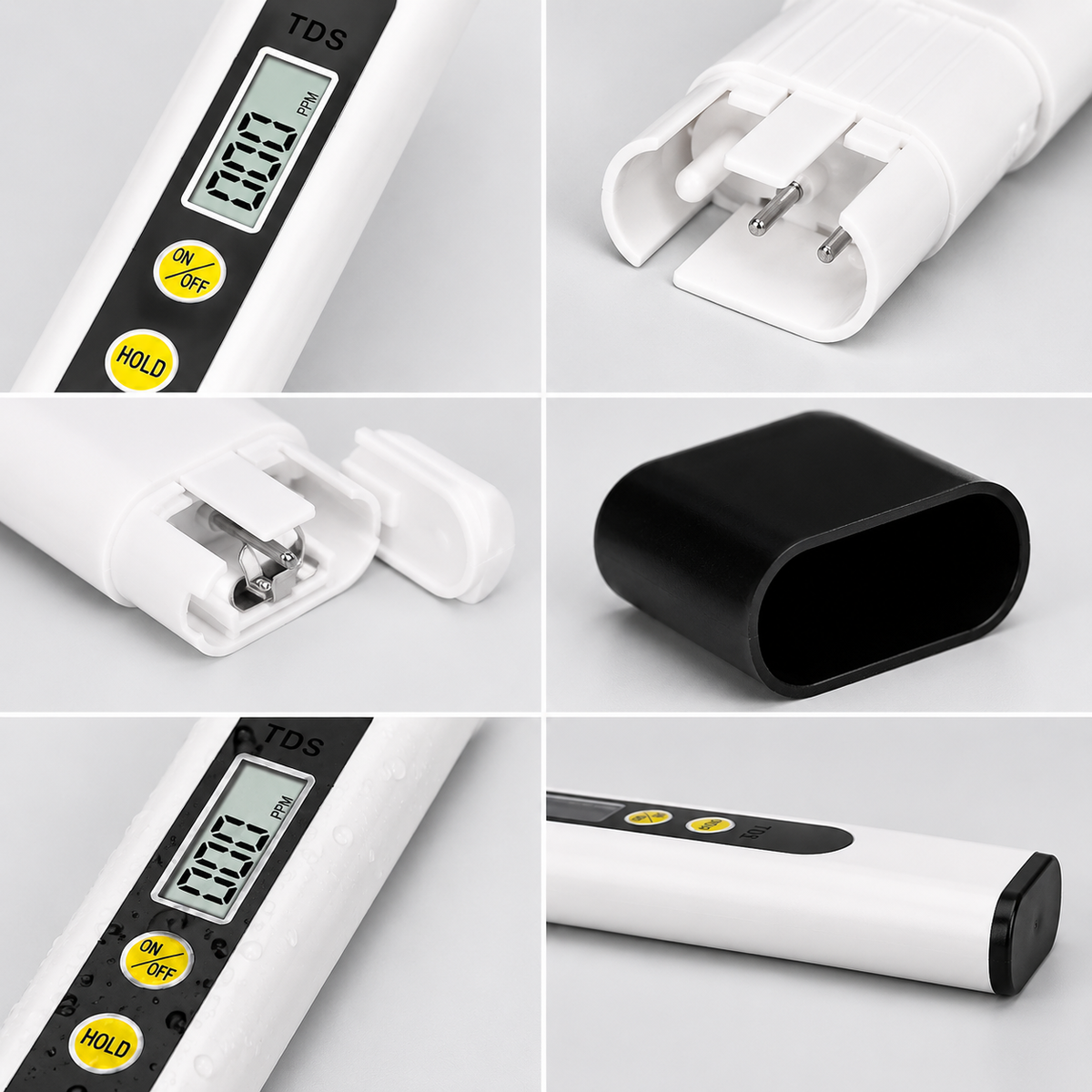 Digital TDS Meter for Water Quality Testing, Portable TDS Tester with LCD Display, PPM Water Purity Tester for Drinking Water, RO, Aquarium, Swimming Pool & Hydroponics