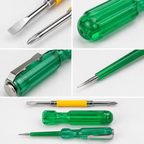 2-in-1 Screwdriver + Tester | Dual Purpose Electrical Tester Screwdriver | Insulated Handle for Home, Electrical & Repair Work