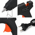 40W Hot Melt Glue Gun with 10 Pcs 11mm Glue Sticks | High Temperature Electric Adhesive Gun for Craft, DIY, Repair & Decoration