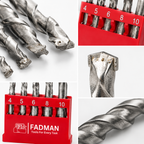 Masonry Drill Bit Set 4–10mm, 5 Pcs Concrete Wall Drill Bits