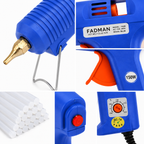 150W Hot Melt Glue Gun with 20 Pcs 11MM Glue Sticks | High Temperature Electric Adhesive Gun for DIY, Craft, Repair, Art & Home Projects