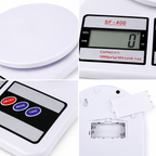 Digital Kitchen Weighing Scale, 10 kg Capacity, 1 g Precision, Electronic Food Weight Machine with Tare & Multiple Units, LCD Display for Cooking, Baking & Household Use