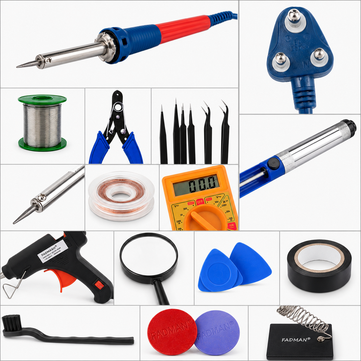 60W SOLDERING IRON KIT PACK OF 17